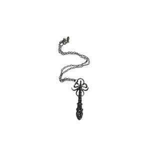 Sterling silver torch Pendant Necklace